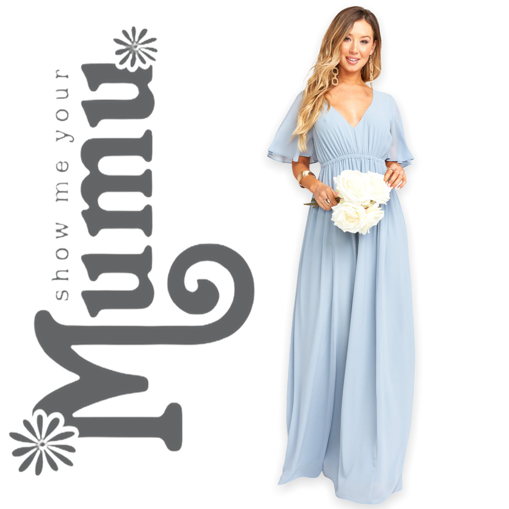 Show Me Your MuMu Emily Maxi Gown Blue XL